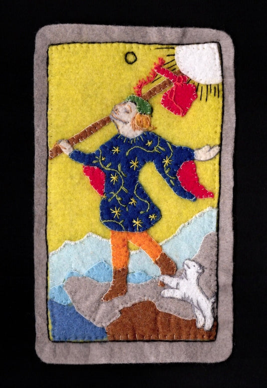 "The Fool" (The Felt Tarot)
