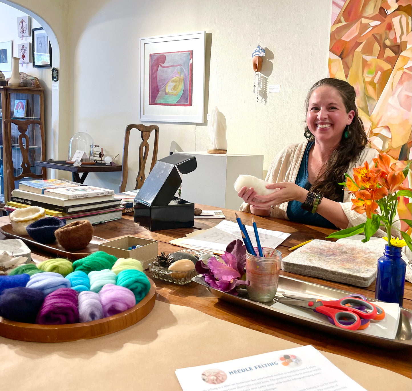 Sacred Hearts: A Mindful Needle Felting Workshop with Andrea Dupree, October 11th, 1-4pm