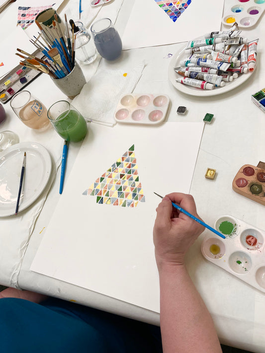 Friday Watercolor Meditation Class - 10 - 11am