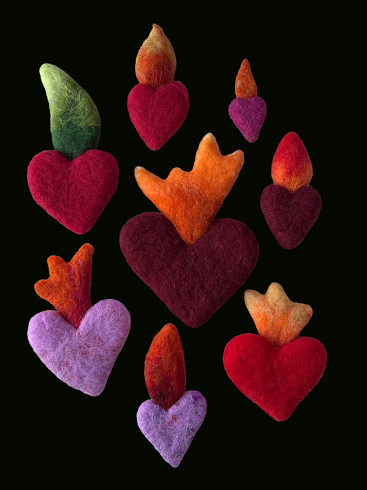 Sacred Hearts: A Mindful Needle Felting Workshop with Andrea Dupree, October 11th, 1-4pm