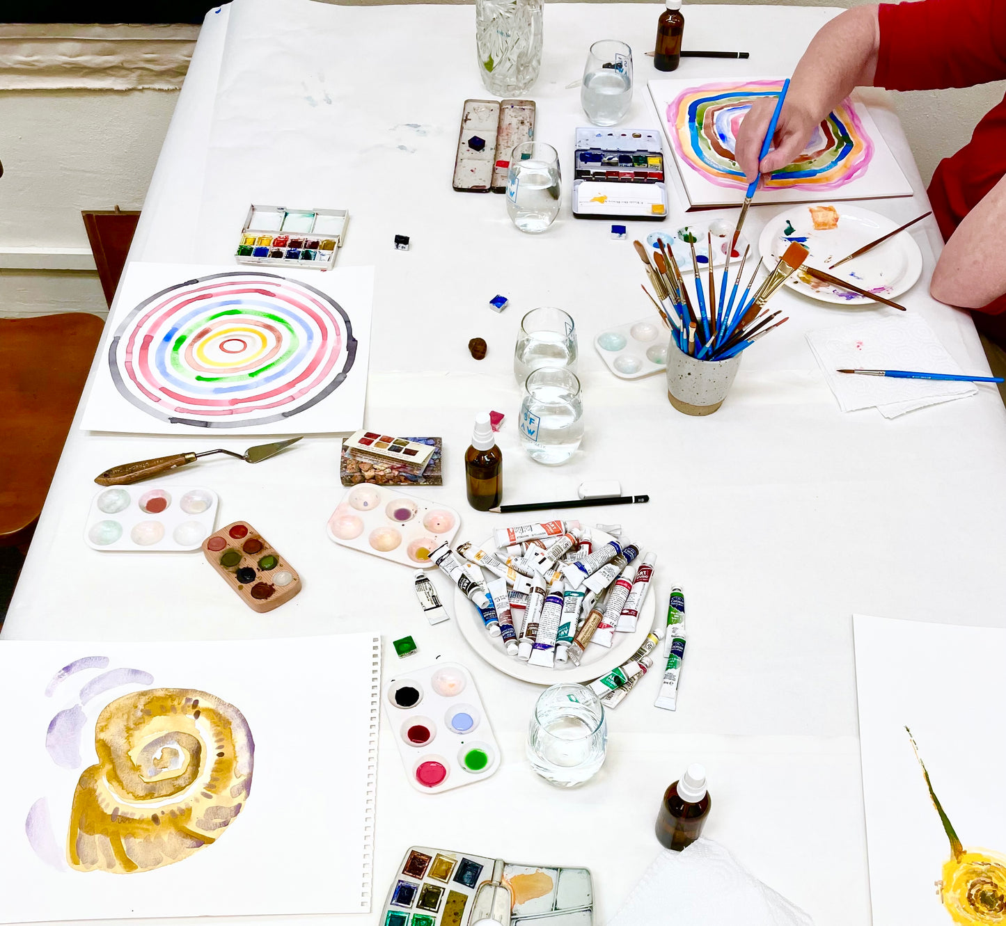 Friday Watercolor Meditation Class - 10 - 11am