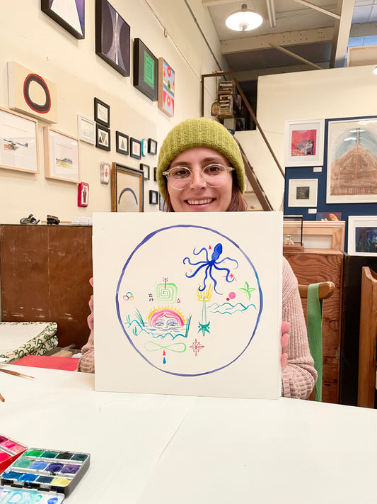 Tarot & Watercolor Painting ~ September 19th, 1-4pm