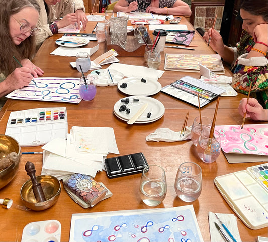 Friday Watercolor Meditation Class - 10 - 11am
