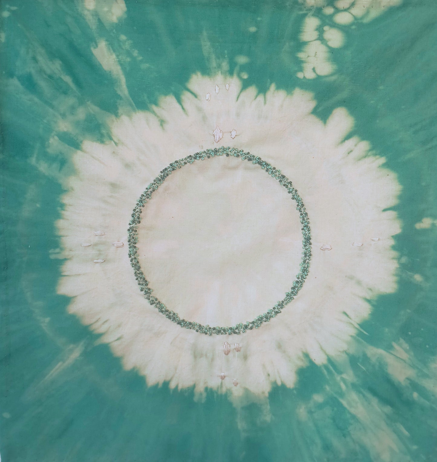 “Alchemy of Thread, Earth #1” (artist-made altar cloth)